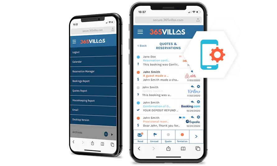 365Villas-Software-Email2020 365 Villas Software Mobile PMS Feature