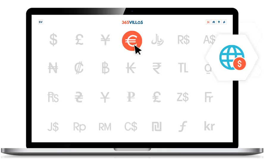 365 Villas Software Multi Currencies Feature